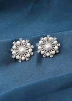 Pearl Stud Earrings (Silver) EAR000711