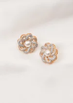 Pearl Stud Earrings (Yellow Gold) EAR000678 - Image 2