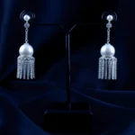 Pearl Tassel Drop Earrings (Silver) EAR001590