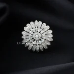 Petal Shine Diamond Ring (Silver) RING02454