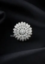 Petal Shine Diamond Ring (Silver) RING02454