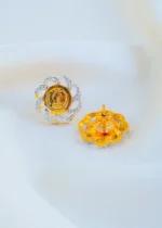 Phooliya Ginni Earrings (Yellow Gold) EAR001645 - Image 3