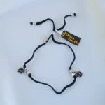 Phooliya Silver Loop Anklet ANK001714