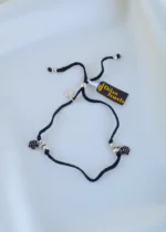 Phooliya Silver Loop Anklet ANK001714