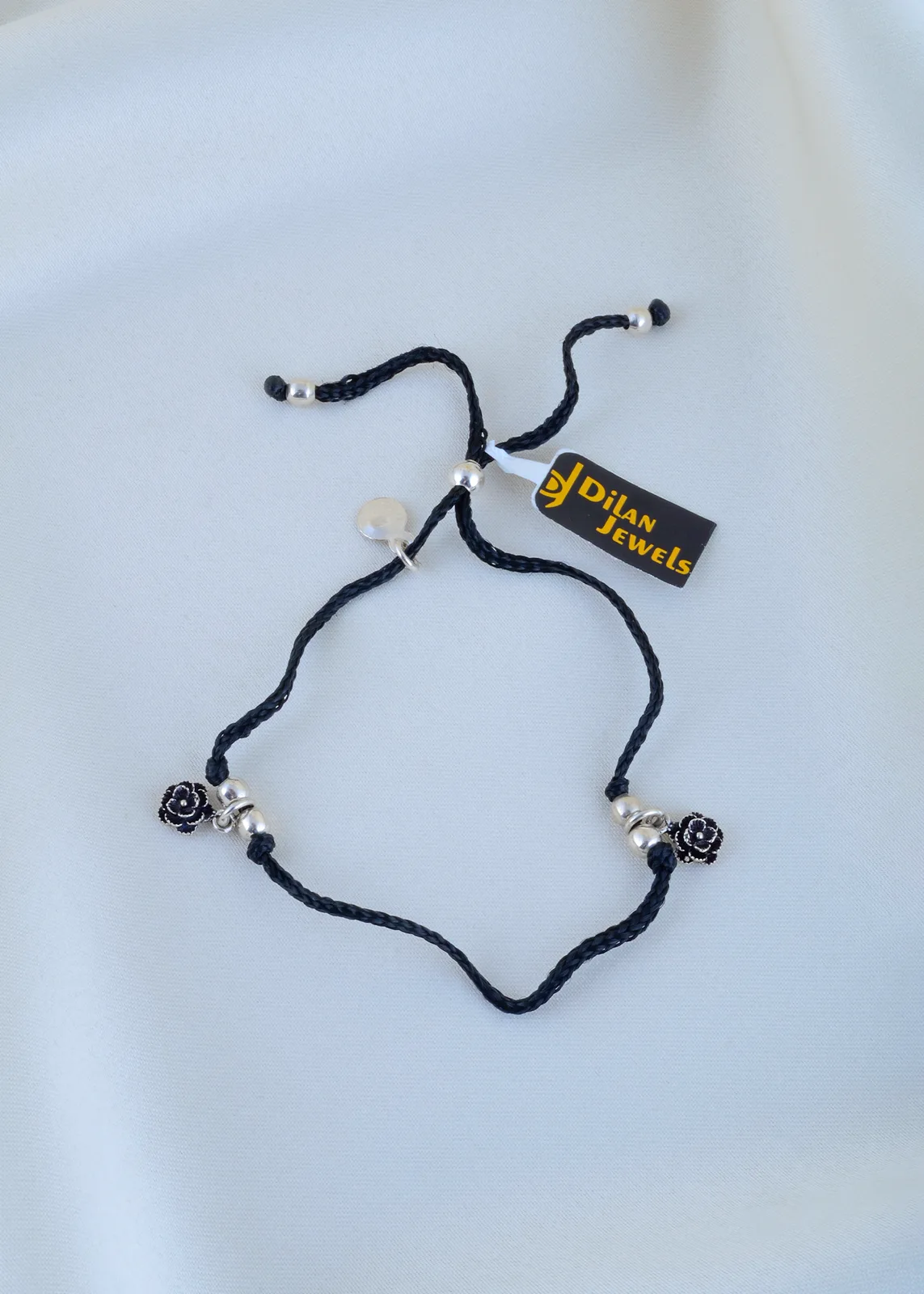 Phooliya-Silver-Loop-Anklet-ANK001714a Phooliya Silver Loop Anklet ANK001714 - Image 1