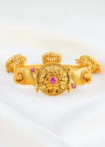 Pink Gold Plated Traditional Bracelet- BRA002908 - Image 2