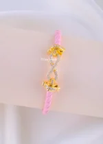 Pink Luxe Infinity Bracelet (Yellow Gold) BRA002202