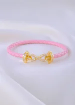 Pink Luxe Infinity Bracelet (Yellow Gold) BRA002202 - Image 2