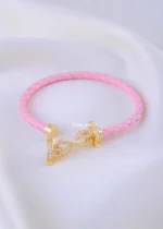 Pink Luxe Infinity Bracelet (Yellow Gold) BRA002202 - Image 3