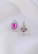 Pink Majesty Classic Studs (Silver) EAR002284 - Image 3