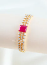 Pink Majesty Diamond bracelet (Yellow Gold) BRA002639