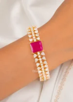 Pink Majesty Diamond bracelet (Yellow Gold) BRA002639 - Image 4