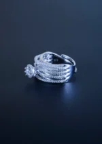 Pointer Multi Bands Ring (Silver) RING01229 - Image 3