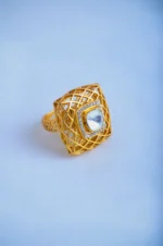 Polki Cocktail Ring (Yellow Gold) RING00810