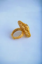 Polki Cocktail Ring (Yellow Gold) RING00810 - Image 4
