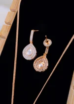 Polki Glow Elegance Set (Champaigne Gold) NEC001996 - Image 3