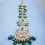 Polki Green Mang Tika (Yellow Gold) ACC000973
