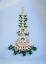 Polki Green Mang Tika (Yellow Gold) ACC000973