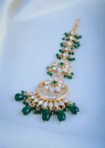 Polki Green Mang Tika (Yellow Gold) ACC000973 - Image 2