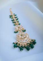 Polki Green Mang Tika (Yellow Gold) ACC000973 - Image 3