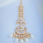 Polki Pearl Mang Tika (Yellow Gold) ACC000975