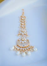 Polki Pearl Mang Tika (Yellow Gold) ACC000975