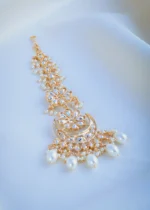 Polki Pearl Mang Tika (Yellow Gold) ACC000975 - Image 4
