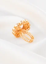 Polki Petal Royale Ring​ (Yellow Gold) RING02498 - Image 4