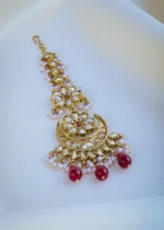 Polki Red Mang Tika (Victorian Gold) ACC000964 - Image 3