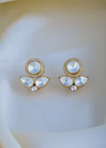 Polki Stud Earrings (Yellow Gold) EAR000919