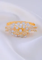 Princess Pave Cuff (Yellow Gold) BRA002259 - Image 2