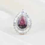 Purple Silver Plated Diamond Ring- RING02799
