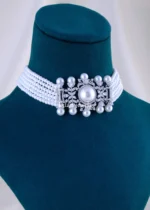 Queen’s Aura Pearl Set (Silver) NEC002102 - Image 2