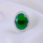 Queen’s Embrace Emerald Ring (Silver) RING01852