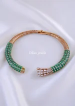 Queen’s Heritage Emerald Hasli Set (Victorian Gold) NEC002119 - Image 2