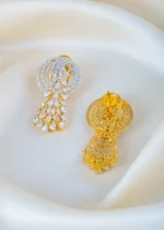 Radiance Luxury American Diamond Pendant Set (Yellow Gold) PSET01452 - Image 3