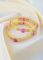 Radiance Ruby Bangles (Yellow Gold) BAN001492 - Image 2