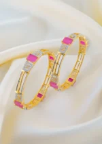 Radiance Ruby Bangles (Yellow Gold) BAN001492 - Image 3