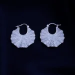 Radiant Bloom Hoops (Silver) EAR001898