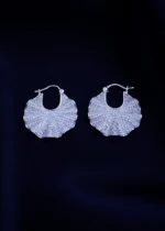Radiant Bloom Hoops (Silver) EAR001898