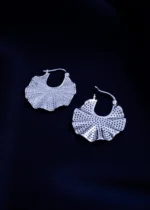 Radiant Bloom Hoops (Silver) EAR001898 - Image 3