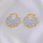 Radiant Bloom Hoops (Yellow Gold) EAR001897