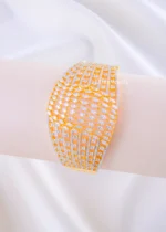 Radiant Diamond Gold Pave Bracelet (Yellow Gold) BRA002357