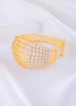 Radiant Diamond Gold Pave Bracelet (Yellow Gold) BRA002357 - Image 3