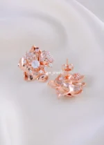 Radiant Flower Studs (Rose Gold) EAR002131 - Image 3