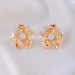Radiant Flower Studs (Yellow Gold) EAR002130