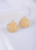 Radiant Glitter Ball Earring (Yellow Gold) EAR002325 - Image 3