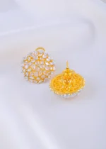 Radiant Glitter Ball Earring (Yellow Gold) EAR002325 - Image 4