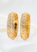 Radiant Petal Link Kada (Yellow Gold) BAN002529 - Image 2