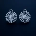 Radiant Sunburst Silver Earrings (Silver) EAR001557
